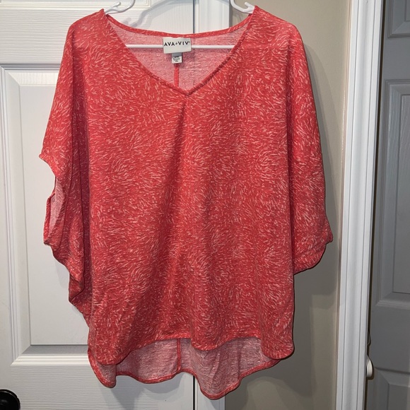 Ava & Viv Tops - Women’s Ava & Vic peach colored top size 1X